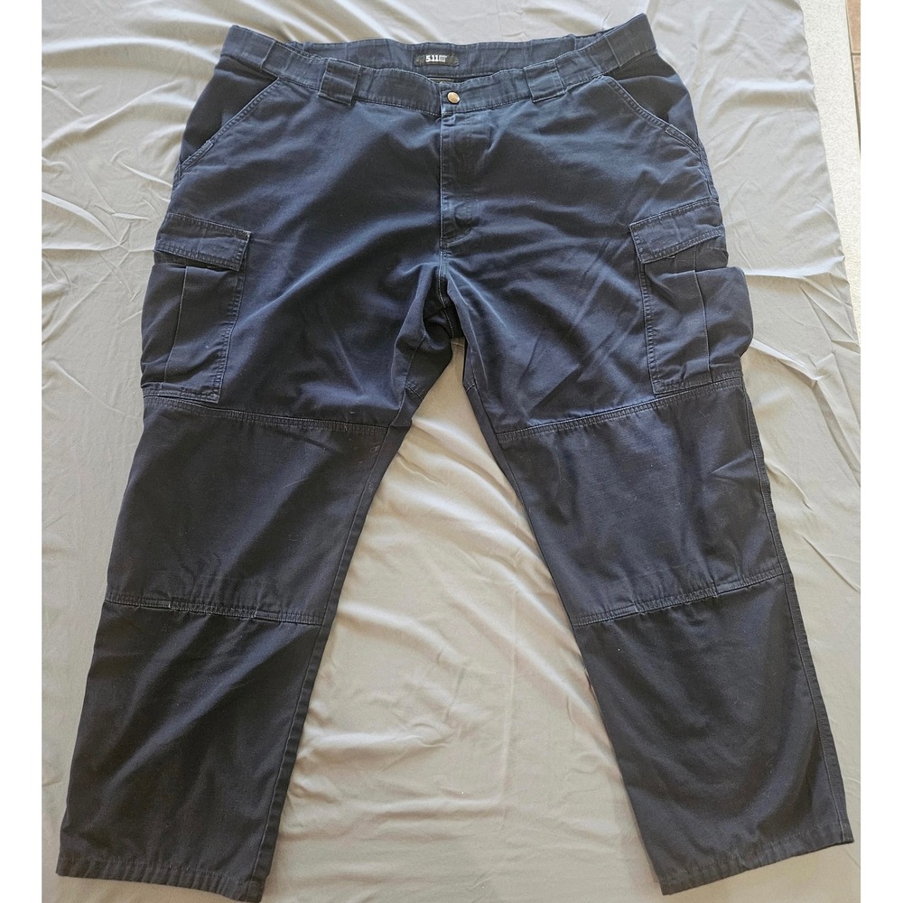 5.11 Tactical Cargo Pants Mens 3XL Regular‎ Navy Blue Ripstop Work Duty